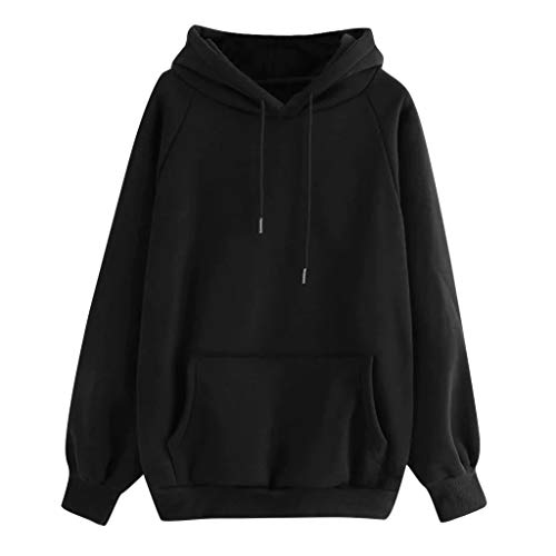 Sudadera con Capucha Mujer Larga 2019 Simple - Vibrante Joven Suéter Street Otoño e Invierno de Fossen - Tops Abrigos para Chicas Adolescentes Originals