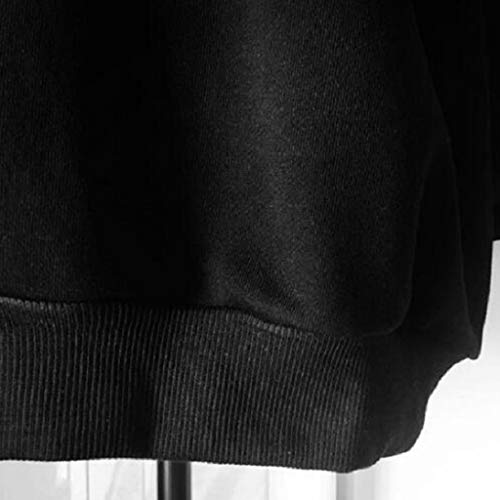 Sudadera con Capucha Mujer Moda Punk Halloween Gótico Manga Larga Casual Impresión Invierno Suéter Largo Mujer Jersey Tumblr Mujer Otoño Primavera Camiseta Blusa Tops Abrigo Deportiva por vpass