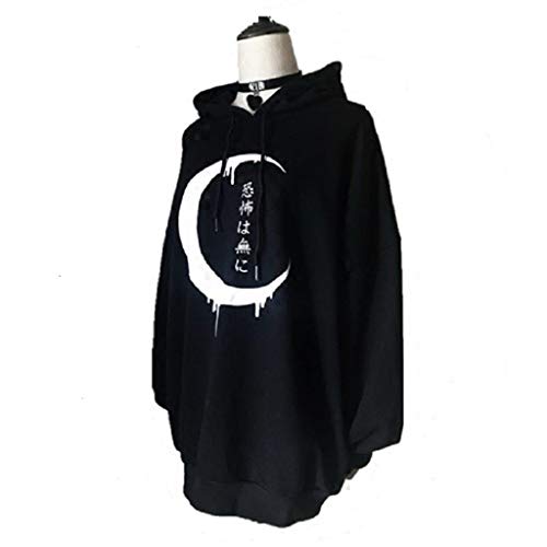 Sudadera con Capucha Mujer Moda Punk Halloween Gótico Manga Larga Casual Impresión Invierno Suéter Largo Mujer Jersey Tumblr Mujer Otoño Primavera Camiseta Blusa Tops Abrigo Deportiva por vpass