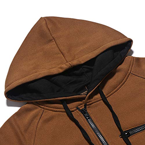 Sudadera con Capucha para Hombre, BBestseller Otoño Invierno Color Sólido Camiseta Calientes Chaqueta de Abrigo Blusa Pullover Streetwear Chándal