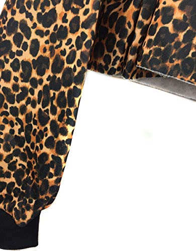 Sudadera de mujer con capucha estampado leopardo y London de moda para chica Talla única