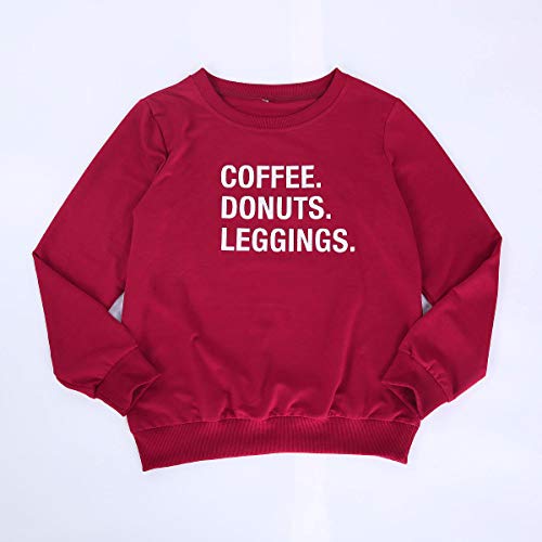 Sudadera Madre e Hija Color Liso Mangas Largas Cuello Redondo Estamapdo Letras Divertidos (Mujer, S)