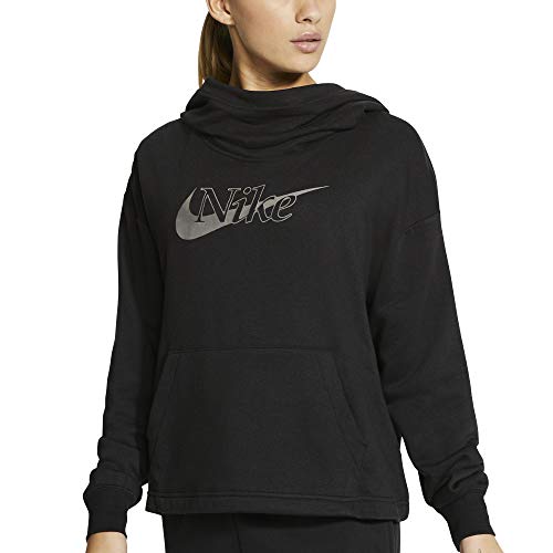 Sudadera Negra Brillante para Mujer (M)