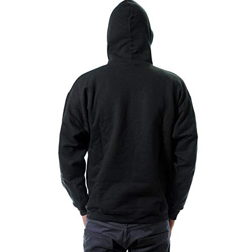 Sudadera negra con capucha Thrasher Flame negro L