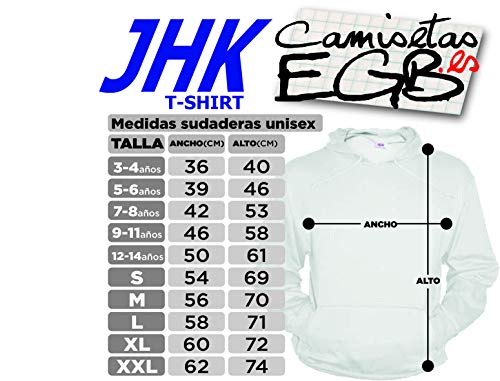 Sudadera Nitrato De Chile Adulto/Niño EGB ochenteras 80´s Retro (XXL, Negro)