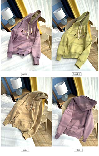 Sudaderas Hoodie Sudaderas con Capucha De Mujer Cachemira De Imitación Más Terciopelo Grueso Otoño E Invierno Coreano Suelto PE