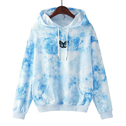 Sudaderas Mujer Deportivas con Capucha, Sudaderas Mujer Baratas de Manga Larga Sudadera con Capucha de Otoño para Mujer Tops Blusa Lonshell