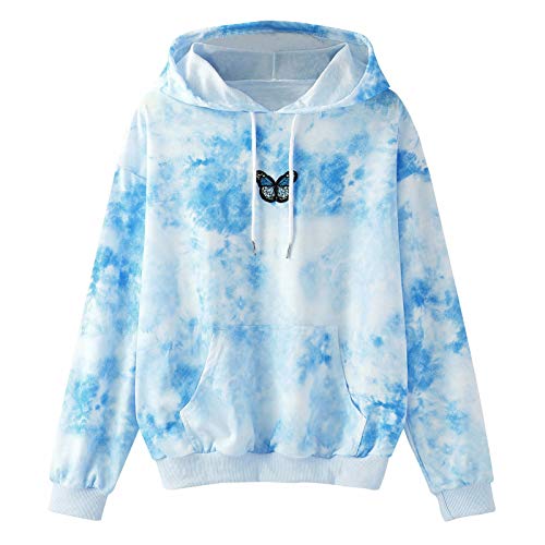 Sudaderas Mujer Deportivas con Capucha, Sudaderas Mujer Baratas de Manga Larga Sudadera con Capucha de Otoño para Mujer Tops Blusa Lonshell