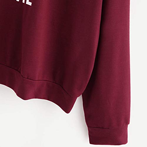 Sudaderas Mujer Marca Fossen Adolescentes Chicas Sudadera con Capucha de Manga Larga Camiseta Blusa - Sorry I'm Late I Didn'T Want TO Come