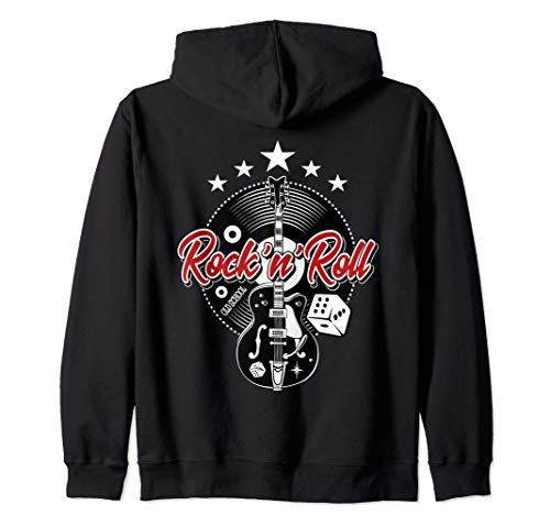 Sudaderas Rockabilly Hombre Mujer Rockera Ropa Rock and Roll Sudadera con Capucha