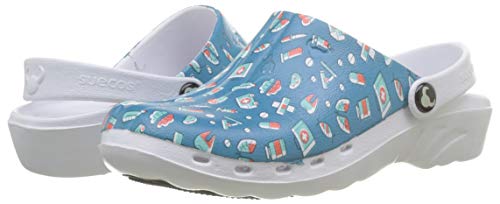 Suecos Oden Medical, Zuecos de Trabajo Mujer, Multicolor (Estampado 27), 39 EU