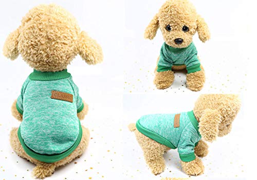 Suéter del Perro del Gato del Animal doméstico, Ropa Caliente del Gato de los Puentes del Perro, Capa del Animal doméstico del paño Grueso y Suave para el Perro de Perrito