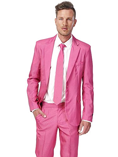 Suitmeister Men Suit Juego de Pantalones de Traje de Negocios, Black Icons, XL para Hombre