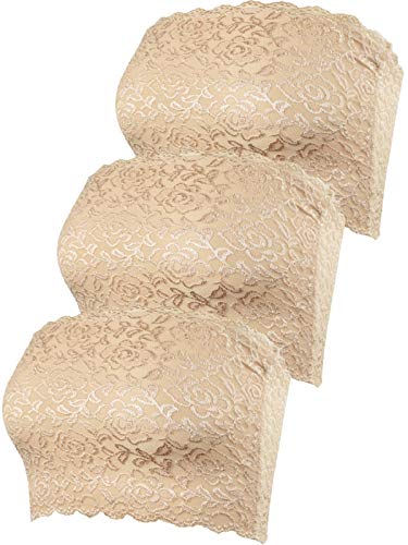 Sujetador deportivo para mujer de UMIPUBO sin costuras, lencería envuelta en el pecho, sin acolchado, sujetador para el pecho, sin acolchado, para niña, suave beige XXL