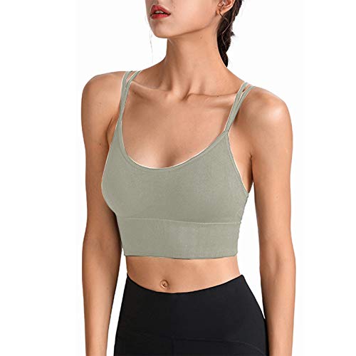 Sujetador Invisible Slim Fit sin Anillo de Acero Chaleco para Mujer Ropa Interior de Fitness para Correr Gimnasio Yoga Pilates