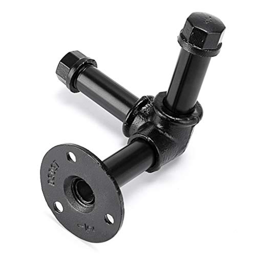 SUMNACON 3 ganchos industriales para abrigos de tubos resistentes para montar en la pared, estilo vintage