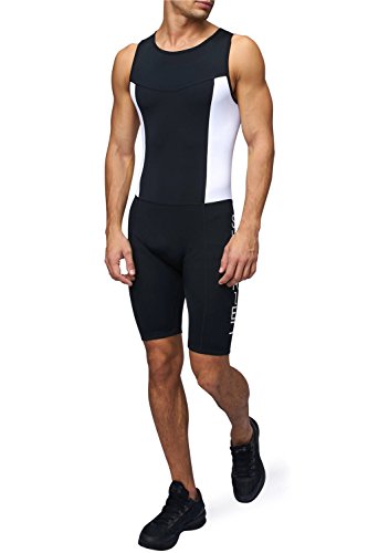 Sundried Bañador para Hombres Premium con Acolchado para Triatlón Mono Compresivo Duatlón Running Natación Ciclismo (Medium)