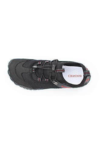 Sundried Mujer Barefoot Running Shoes Minimalista Operando Neutro Gimnasio y Formación Zapatos (Negro, Tamaño 5 Reino Unido)