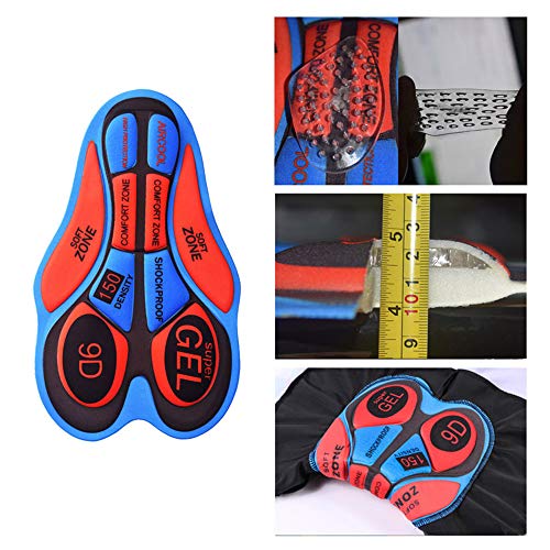 Super Amos Traje de Ciclismo para Hombre Culotte y Maillot con 9D Gel Pad para MTB, Spinning, Bicicleta de Carretera