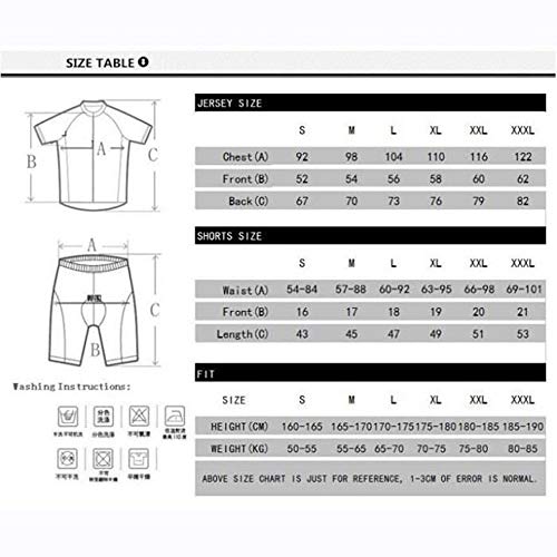 Super Amos Traje de Ciclismo para Hombre Culotte y Maillot con 9D Gel Pad para MTB, Spinning, Bicicleta de Carretera