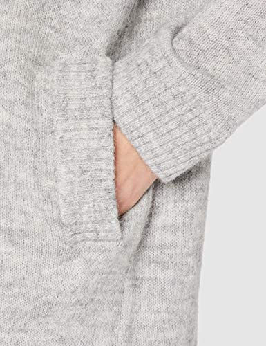 Superdry Alpaca Blend Cardigan Jersey de Punto, Marga Gris Claro, XXS para Mujer