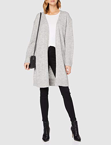 Superdry Alpaca Blend Cardigan Jersey de Punto, Marga Gris Claro, XXS para Mujer