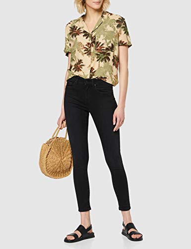 Superdry Arizona Vintage Shirt Blusa, Marrón (Brown Palm 0tu), M para Mujer
