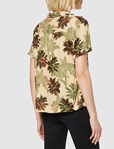 Superdry Arizona Vintage Shirt Blusa, Marrón (Brown Palm 0tu), M para Mujer