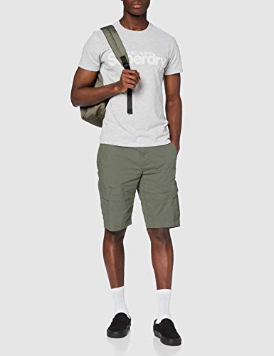 Superdry Core Cargo Shorts Pantalones Cortos, Verde (Draft Olive L1l), 44 (Talla del Fabricante: 28) para Hombre