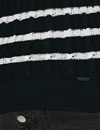 Superdry Croyde Bay Cable Knit suéter, Verde (Eagle Green A7h), M (Talla del Fabricante:12) para Mujer