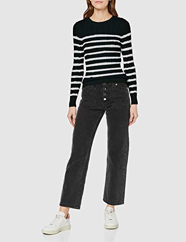 Superdry Croyde Bay Cable Knit suéter, Verde (Eagle Green A7h), M (Talla del Fabricante:12) para Mujer