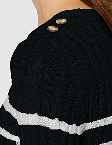 Superdry Croyde Bay Cable Knit suéter, Verde (Eagle Green A7h), M (Talla del Fabricante:12) para Mujer