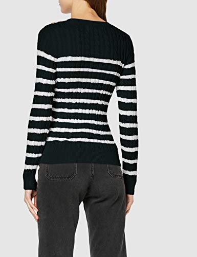 Superdry Croyde Bay Cable Knit suéter, Verde (Eagle Green A7h), M (Talla del Fabricante:12) para Mujer