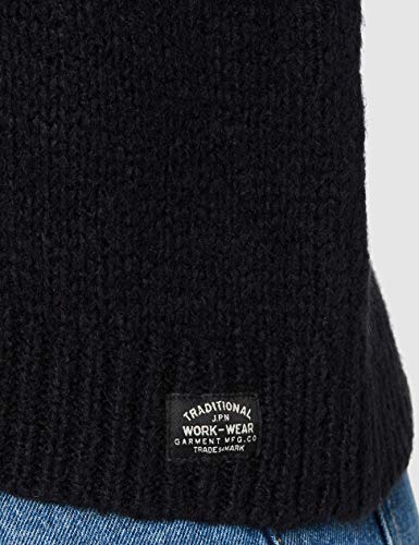 Superdry Montana Jacquard Crew suéter, Azul Marino Oscuro, XXS (Talla del Fabricante:6) para Mujer