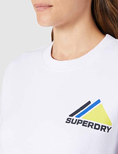 Superdry Mountain Sport Crew Sudadera, Óptica, S para Mujer