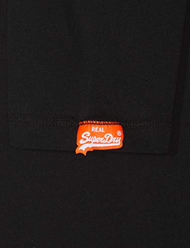 Superdry O L Vintage Embroidery L/s tee Camisa Manga Larga, Negro (Black 02a), 3XL para Hombre