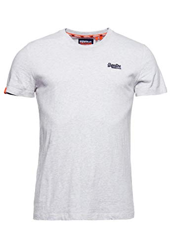 Superdry OL Vintage Emb Crew Camiseta, Gris (Desert Hint Teal Marl T7o), XL para Hombre