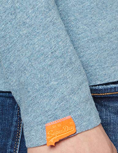 Superdry OL Vintage Emb LS Top Camiseta sin Mangas, Azul (Desert Sky Blue Grit Z7z), XXL para Hombre
