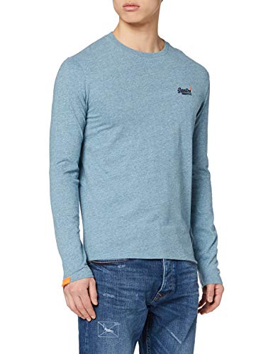 Superdry OL Vintage Emb LS Top Camiseta sin Mangas, Azul (Desert Sky Blue Grit Z7z), XXL para Hombre
