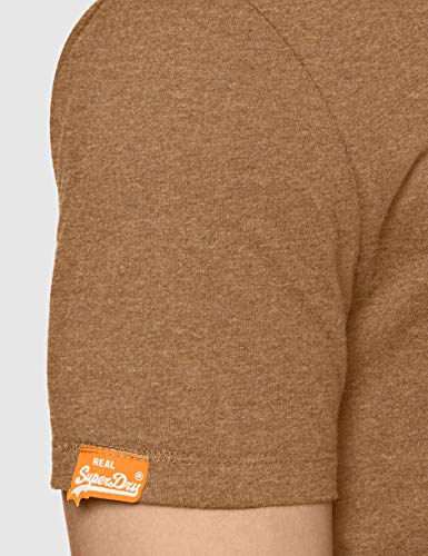 Superdry OL Vintage Embroidery tee Camiseta, Naranja (Buck Tan Marl R6w), L para Hombre