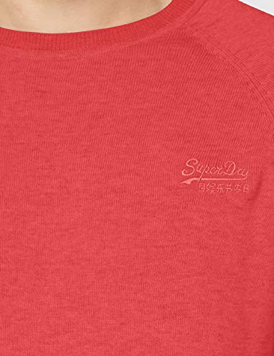 Superdry Orange Label Cotton Crew suéter, Rosa (Ancona Pink Grindle T7w), XL para Hombre