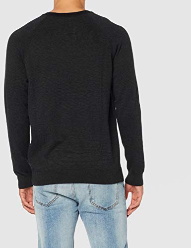 Superdry Orange Label Cotton Vee suéter, Negro (Dark Nórdica Feeder S6w), L para Hombre