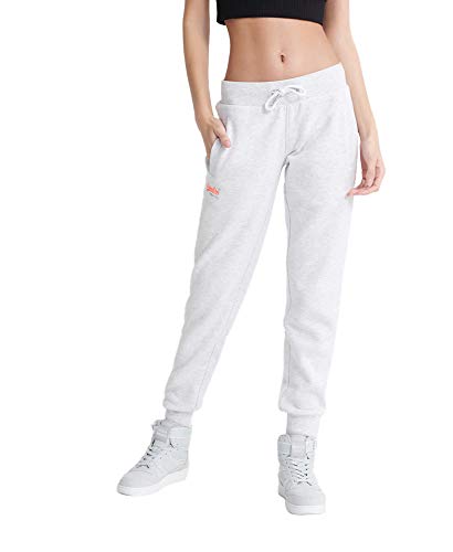Superdry Orange Label Joggers Pantalones de Deporte, Gris (Ice Marl 54g), XL (Talla del Fabricante:16) para Mujer
