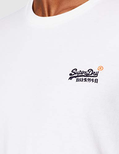 Superdry Orange Label Vintage EMB tee Camiseta Manga Corta, Blanco (Optic White 26C), L para Hombre