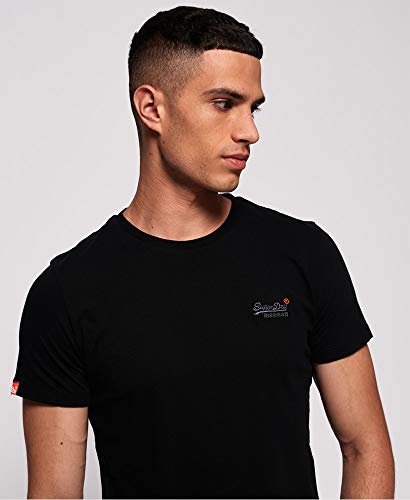 Superdry Orange Label Vntge Emb S/S tee Camiseta, Negro (Black 02A), XX-Large (Talla del fabricante: 2XL) para Hombre