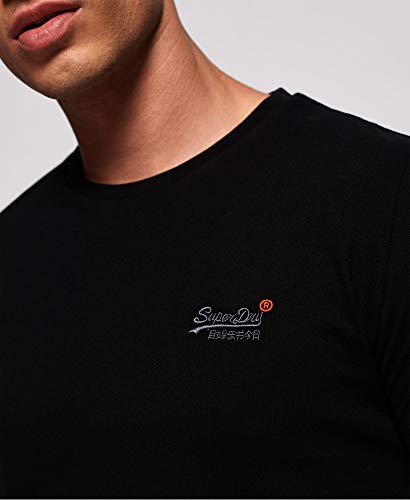 Superdry Orange Label Vntge Emb S/S tee Camiseta, Negro (Black 02A), XX-Large (Talla del fabricante: 2XL) para Hombre
