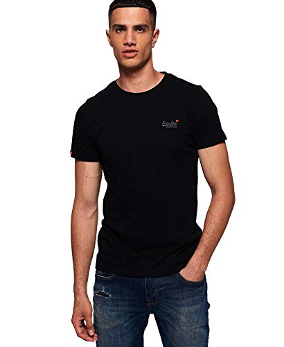 Superdry Orange Label Vntge Emb S/S tee Camiseta, Negro (Black 02A), XX-Large (Talla del fabricante: 2XL) para Hombre