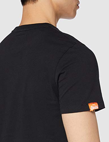 Superdry Orange Label Vntge Emb S/S tee Camiseta, Negro (Black 02A), XX-Large (Talla del fabricante: 2XL) para Hombre