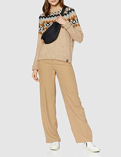 Superdry Savannah Yoke Jacquard Knit suéter, Beige (Camel 94m), XXS (Talla del Fabricante:6) para Mujer