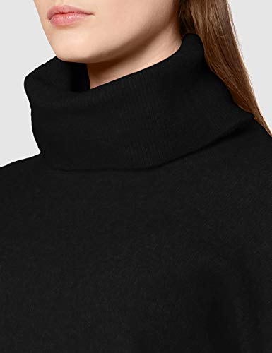 Superdry Super Lux Funnel Neck suéter, Black, 8 para Mujer
